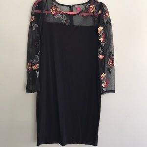 Vince comuto Black and floral dress